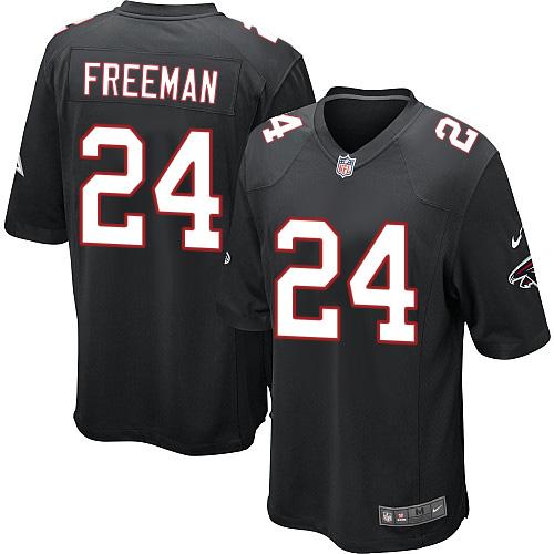 Nike Falcons #24 Devonta Freeman Black Alternate Youth Stitched NFL Elite Jersey